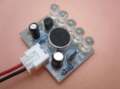 A sound-to-light PCB